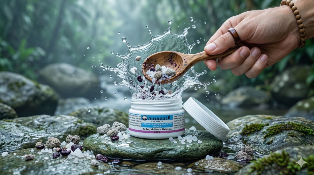 Esfoliante e Clareador de Pele Amazolé – Ingredientes Naturais