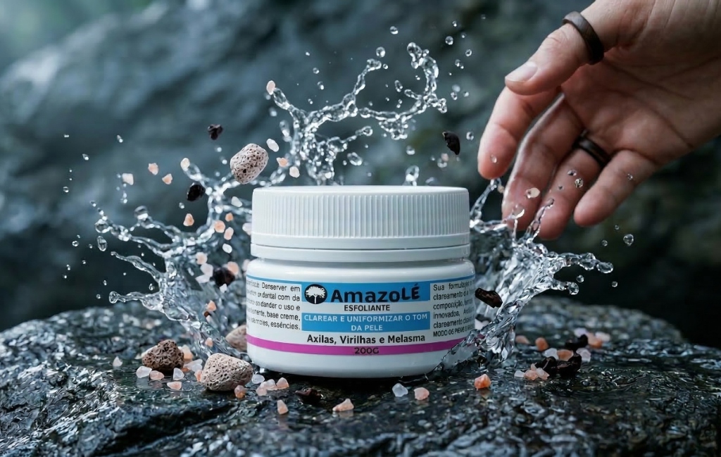 AMAZOLÉ Esfoliante Clareador com splash de água
